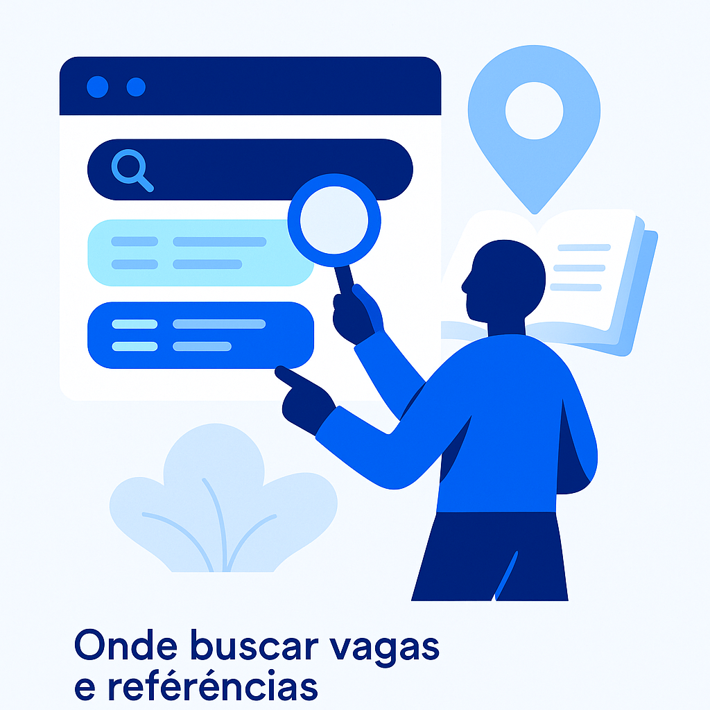 Onde buscar vagas e referências